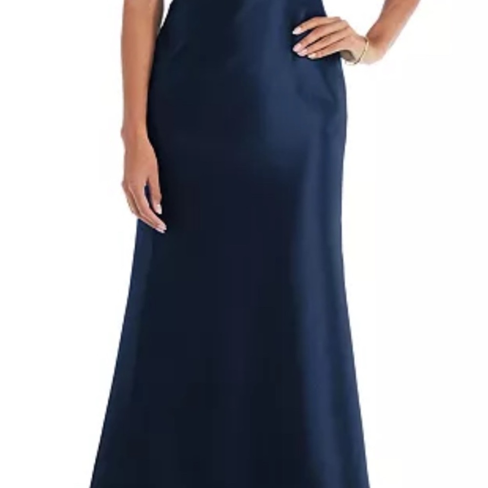 Alfred Sung Navy Gown NWT - Picture 4 of 4